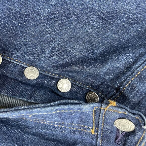 Levis Men 501 93 Straight Big E Size 34 x 32" Actual 34 x 30" Blue Jeans S18 - Picture 4 of 13